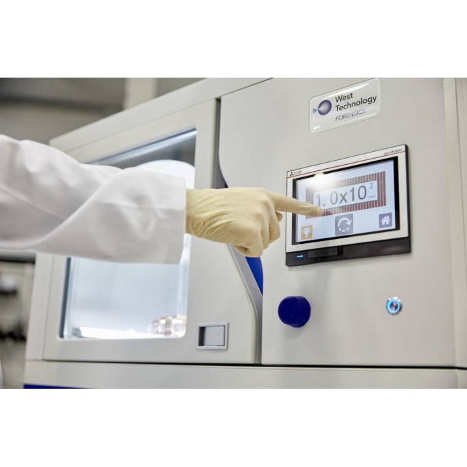 Incinta de relevare urme papilare prin depunere de vapori de metal in camera vidata - capacitate peste 35L 